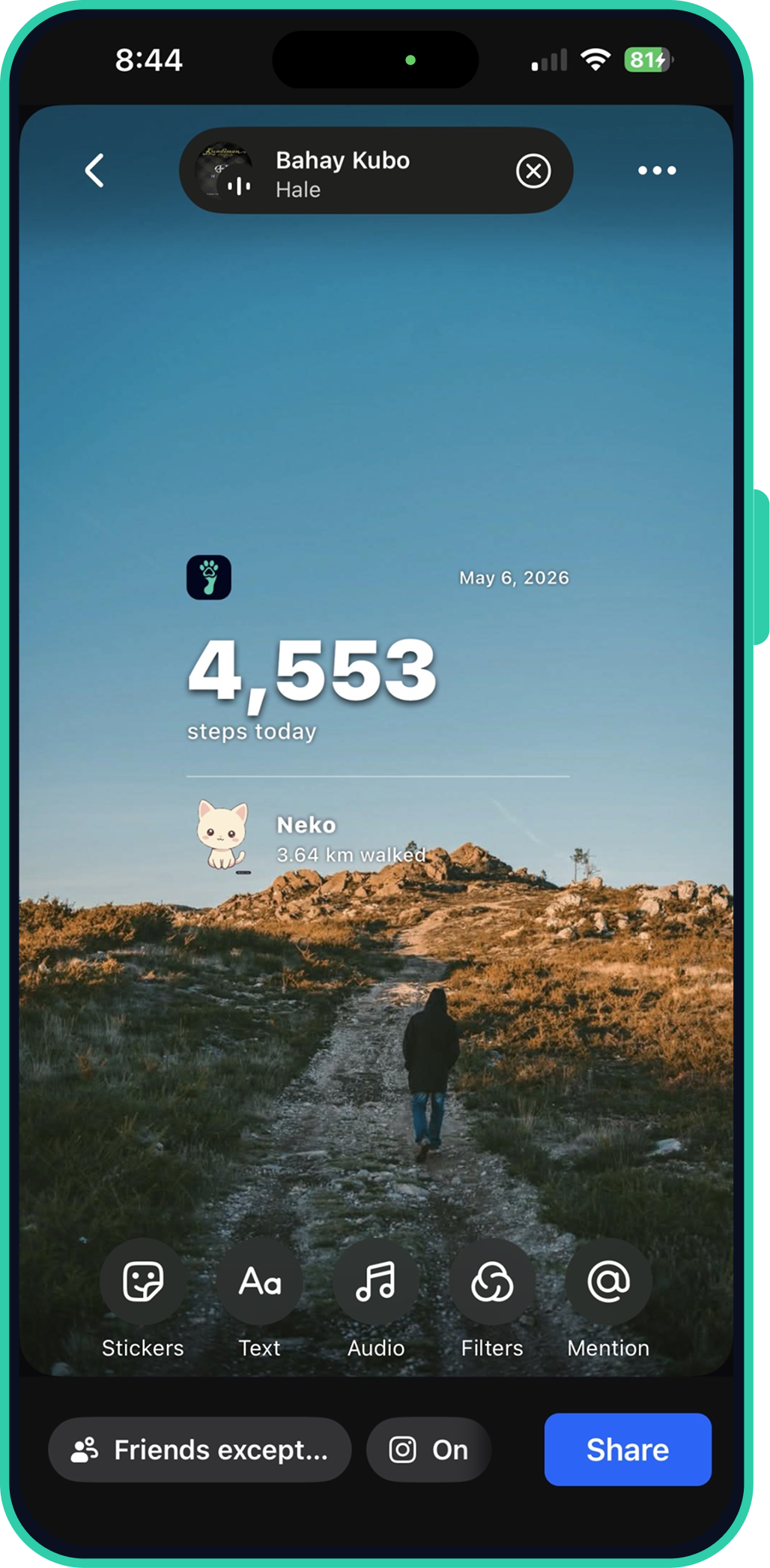 Steppet App Home Screen